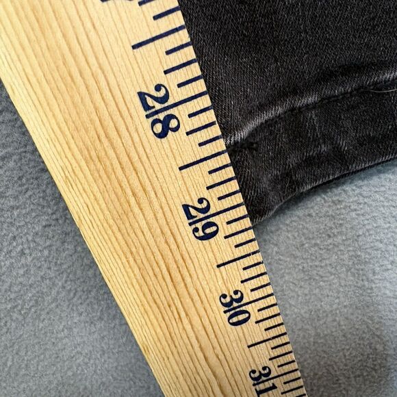 SPANX Jeans Size Medium Tall MT Ankle Straight Leg Denim Vintage Black - Picture 7 of 9